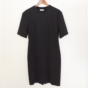 COS Short Sleeve Classic Dress Black Size Medium